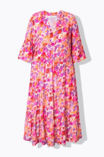 Moda za polnejše Haljina maxi cvjetnog uzorka plus velikost, xxl, Ulla Popken in Johann Popken (JP1880)