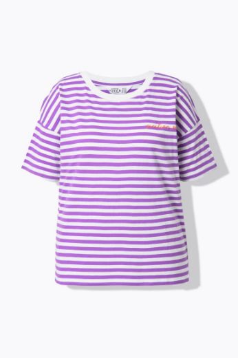 Moda za polnejše Majica kratkih rukava na pruge plus velikost, xxl, Ulla Popken in Johann Popken (JP1880)