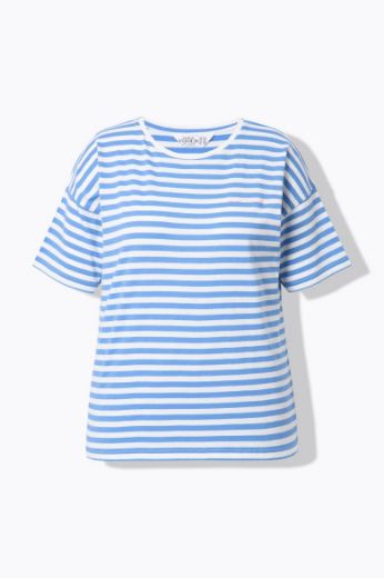 Moda za polnejše Majica kratkih rukava na pruge plus velikost, xxl, Ulla Popken in Johann Popken (JP1880)