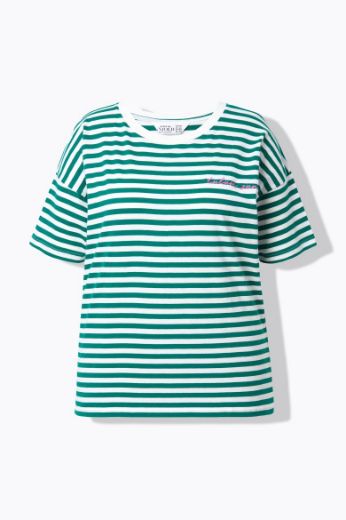 Moda za polnejše Majica kratkih rukava na pruge plus velikost, xxl, Ulla Popken in Johann Popken (JP1880)