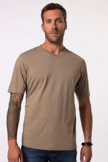 Moda za polnejše Majica Basic V ovratnik plus velikost, xxl, Ulla Popken in Johann Popken (JP1880)