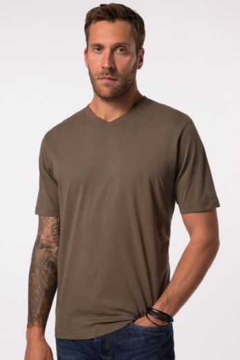Moda za polnejše Majica Basic V ovratnik plus velikost, xxl, Ulla Popken in Johann Popken (JP1880)