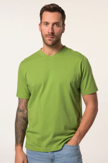 Moda za polnejše Majica Basic V ovratnik plus velikost, xxl, Ulla Popken in Johann Popken (JP1880)