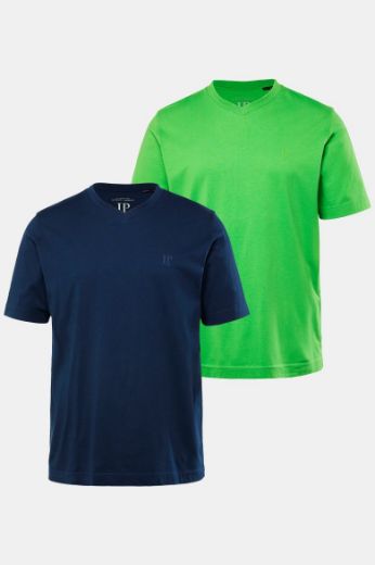 Moda za polnejše Majica 2 komada V ovratnika plus velikost, xxl, Ulla Popken in Johann Popken (JP1880)
