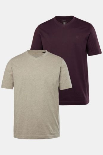 Moda za polnejše Majica 2 komada V ovratnika plus velikost, xxl, Ulla Popken in Johann Popken (JP1880)