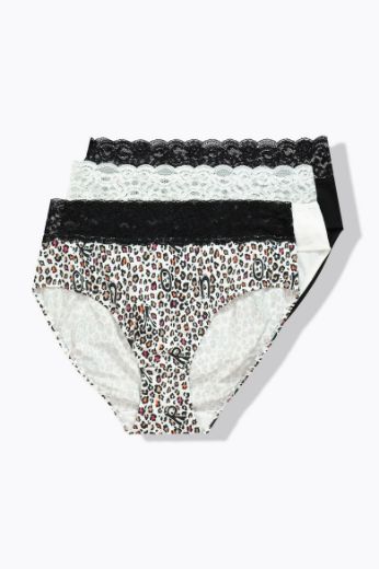 Moda za polnejše Gaćice midi 3 komada plus velikost, xxl, Ulla Popken in Johann Popken (JP1880)