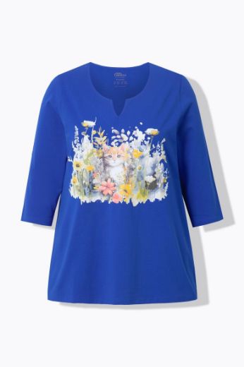 Moda za polnejše Majica 3/4 rukava A kroja plus velikost, xxl, Ulla Popken in Johann Popken (JP1880)