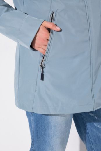 Moda za polnejše Jakna lagana funkcionalna s kapuljačom plus velikost, xxl, Ulla Popken in Johann Popken (JP1880)