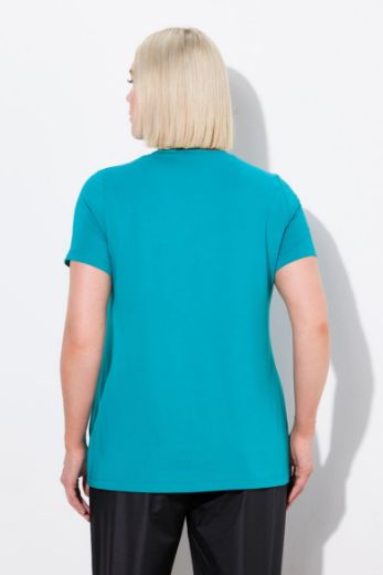 Moda za polnejše Majica funkcionalna kratkih rukava V ovratnika plus velikost, xxl, Ulla Popken in Johann Popken (JP1880)
