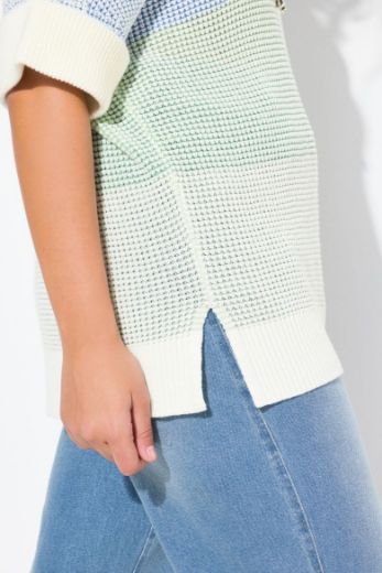 Moda za polnejše Pulover kratkih rukava s kapuljačom plus velikost, xxl, Ulla Popken in Johann Popken (JP1880)