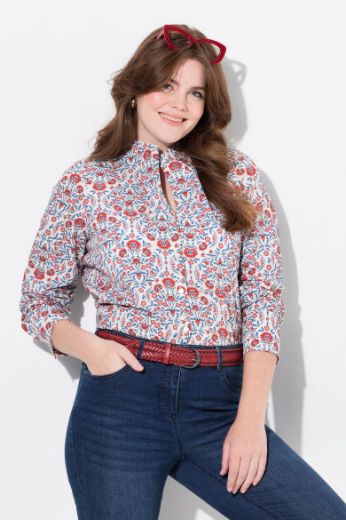 Moda za polnejše Bluza dugih rukava s printom pasa plus velikost, xxl, Ulla Popken in Johann Popken (JP1880)