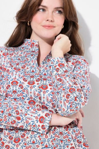 Moda za polnejše Bluza dugih rukava s printom pasa plus velikost, xxl, Ulla Popken in Johann Popken (JP1880)