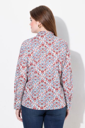 Moda za polnejše Bluza dugih rukava s printom pasa plus velikost, xxl, Ulla Popken in Johann Popken (JP1880)