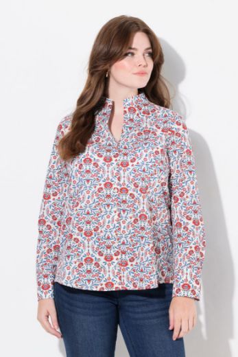 Moda za polnejše Bluza dugih rukava s printom pasa plus velikost, xxl, Ulla Popken in Johann Popken (JP1880)