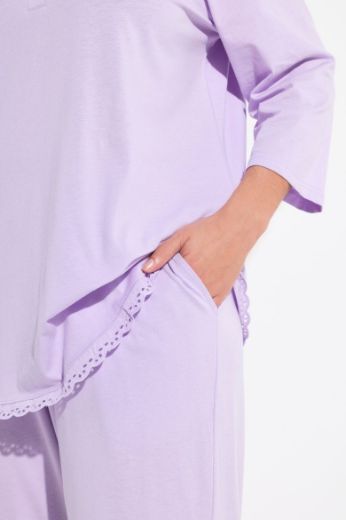Moda za polnejše Pidžama dugih rukava i dugih nogavica plus velikost, xxl, Ulla Popken in Johann Popken (JP1880)