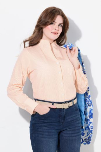 Moda za polnejše Bluza povišenog ovratnika na pruge plus velikost, xxl, Ulla Popken in Johann Popken (JP1880)