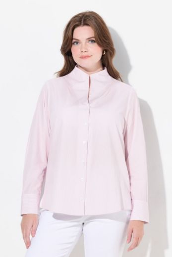 Moda za polnejše Bluza povišenog ovratnika na pruge plus velikost, xxl, Ulla Popken in Johann Popken (JP1880)