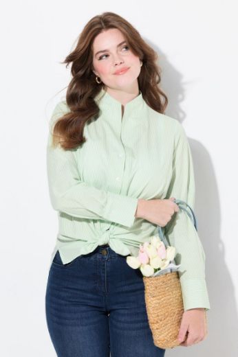 Moda za polnejše Bluza povišenog ovratnika na pruge plus velikost, xxl, Ulla Popken in Johann Popken (JP1880)