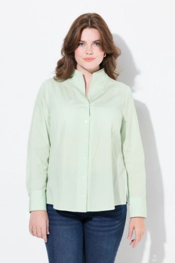Moda za polnejše Bluza povišenog ovratnika na pruge plus velikost, xxl, Ulla Popken in Johann Popken (JP1880)