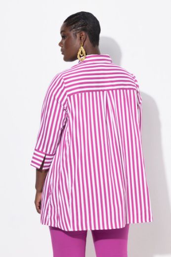 Moda za polnejše Bluza na pruge s 3/4 rukavima plus velikost, xxl, Ulla Popken in Johann Popken (JP1880)