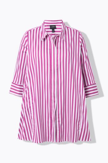 Moda za polnejše Bluza na pruge s 3/4 rukavima plus velikost, xxl, Ulla Popken in Johann Popken (JP1880)