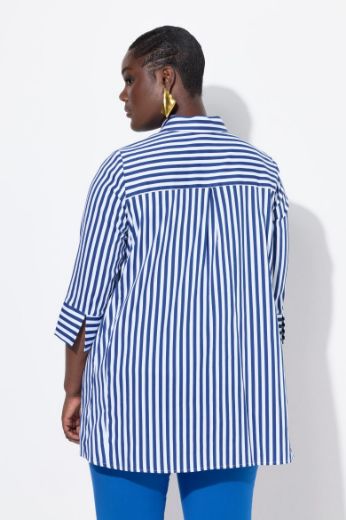 Moda za polnejše Bluza na pruge s 3/4 rukavima plus velikost, xxl, Ulla Popken in Johann Popken (JP1880)