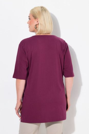 Moda za polnejše Majica V izrez Basic plus velikost, xxl, Ulla Popken in Johann Popken (JP1880)
