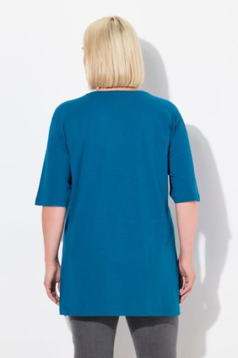 Moda za polnejše Majica V izrez Basic plus velikost, xxl, Ulla Popken in Johann Popken (JP1880)