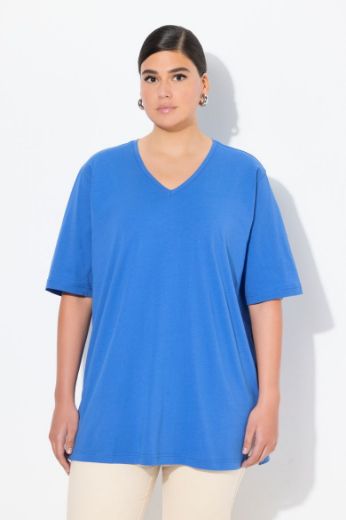 Moda za polnejše Majica V izrez Basic plus velikost, xxl, Ulla Popken in Johann Popken (JP1880)