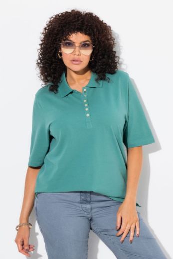 Moda za polnejše Majica Polo kratki rukavi plus velikost, xxl, Ulla Popken in Johann Popken (JP1880)