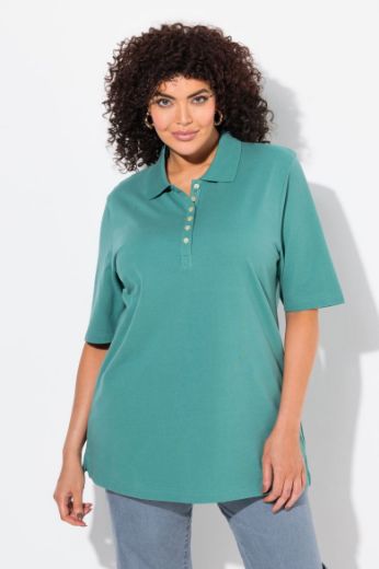 Moda za polnejše Majica Polo kratki rukavi plus velikost, xxl, Ulla Popken in Johann Popken (JP1880)