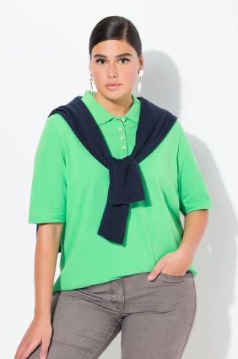 Moda za polnejše Majica Polo kratki rukavi plus velikost, xxl, Ulla Popken in Johann Popken (JP1880)