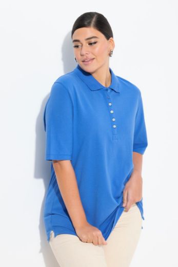 Moda za polnejše Majica Polo kratki rukavi plus velikost, xxl, Ulla Popken in Johann Popken (JP1880)