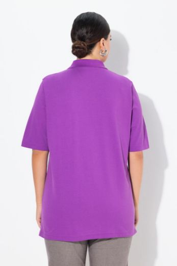 Moda za polnejše Majica Polo kratki rukavi plus velikost, xxl, Ulla Popken in Johann Popken (JP1880)