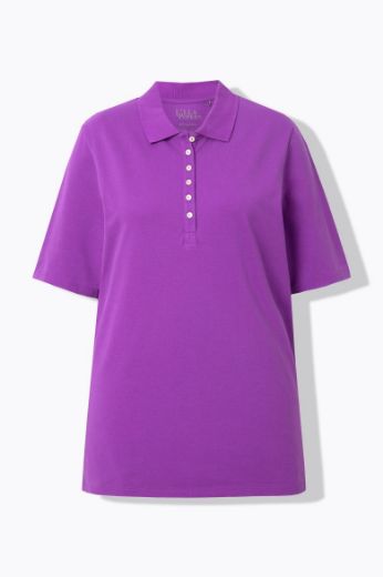 Moda za polnejše Majica Polo kratki rukavi plus velikost, xxl, Ulla Popken in Johann Popken (JP1880)