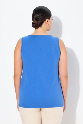 Moda za polnejše Top V ovratnika plus velikost, xxl, Ulla Popken in Johann Popken (JP1880)