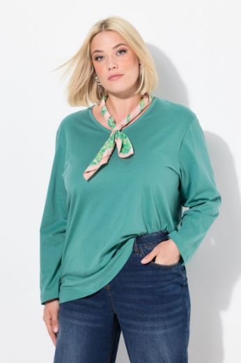 Moda za polnejše Majica Basic dugi rukavi plus velikost, xxl, Ulla Popken in Johann Popken (JP1880)