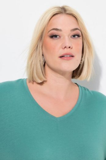 Moda za polnejše Majica Basic dugi rukavi plus velikost, xxl, Ulla Popken in Johann Popken (JP1880)