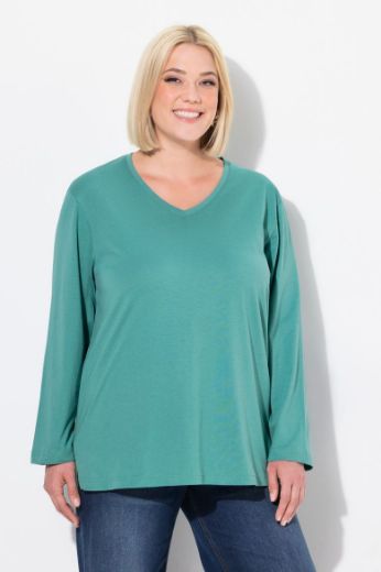 Moda za polnejše Majica Basic dugi rukavi plus velikost, xxl, Ulla Popken in Johann Popken (JP1880)