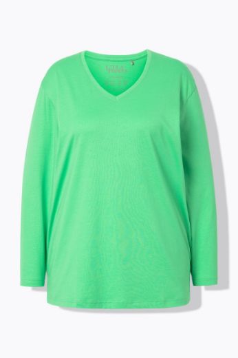 Moda za polnejše Majica Basic dugi rukavi plus velikost, xxl, Ulla Popken in Johann Popken (JP1880)