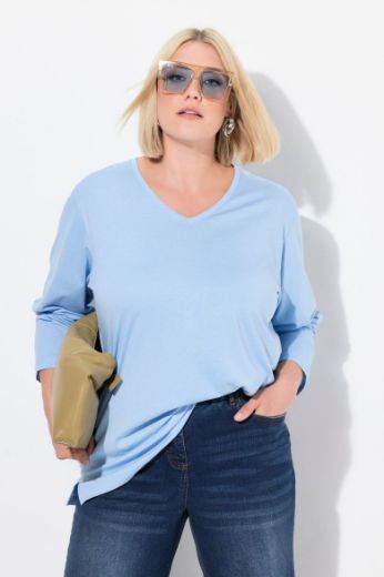 Moda za polnejše Majica Basic dugi rukavi plus velikost, xxl, Ulla Popken in Johann Popken (JP1880)