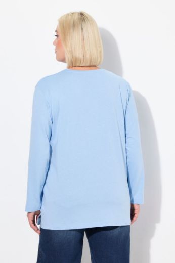 Moda za polnejše Majica Basic dugi rukavi plus velikost, xxl, Ulla Popken in Johann Popken (JP1880)