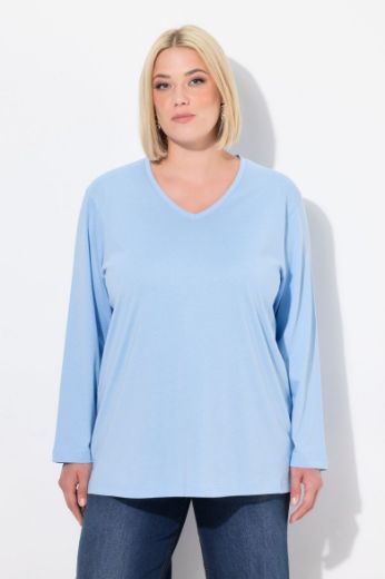 Moda za polnejše Majica Basic dugi rukavi plus velikost, xxl, Ulla Popken in Johann Popken (JP1880)