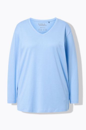 Moda za polnejše Majica Basic dugi rukavi plus velikost, xxl, Ulla Popken in Johann Popken (JP1880)