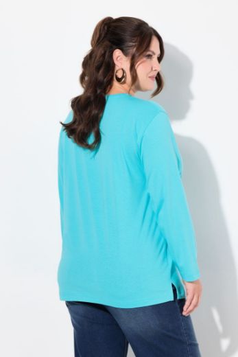 Moda za polnejše Majica Basic dugi rukavi plus velikost, xxl, Ulla Popken in Johann Popken (JP1880)