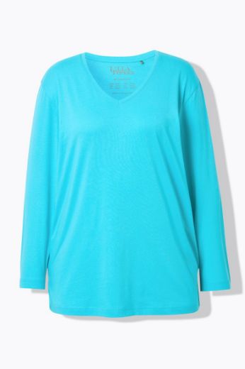 Moda za polnejše Majica Basic dugi rukavi plus velikost, xxl, Ulla Popken in Johann Popken (JP1880)