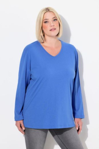 Moda za polnejše Majica Basic dugi rukavi plus velikost, xxl, Ulla Popken in Johann Popken (JP1880)