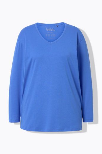 Moda za polnejše Majica Basic dugi rukavi plus velikost, xxl, Ulla Popken in Johann Popken (JP1880)