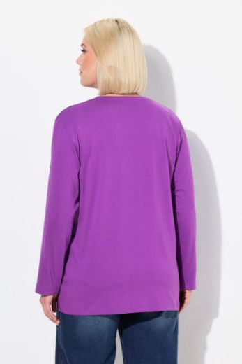 Moda za polnejše Majica Basic dugi rukavi plus velikost, xxl, Ulla Popken in Johann Popken (JP1880)
