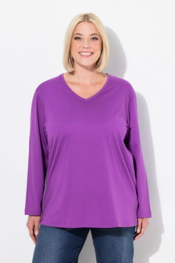 Moda za polnejše Majica Basic dugi rukavi plus velikost, xxl, Ulla Popken in Johann Popken (JP1880)